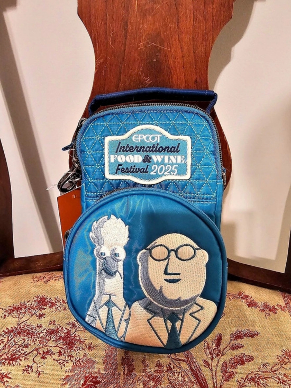 Muppet Labs International Food Wine Festival 2025 Blue Crossbody Bag NWT
